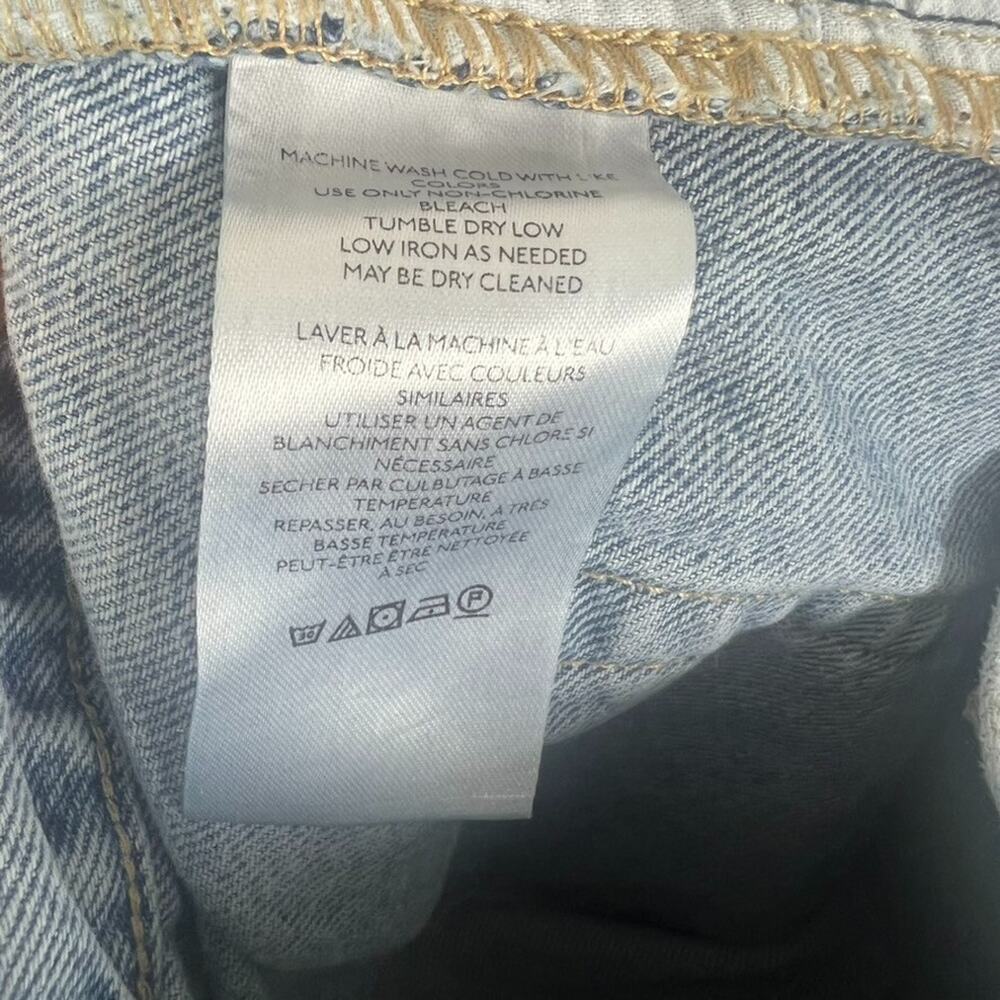 We The Free Jeans Women's Size 28 Blue Denim Medium Wash Button Fly Distressed - Picture 8 of 9